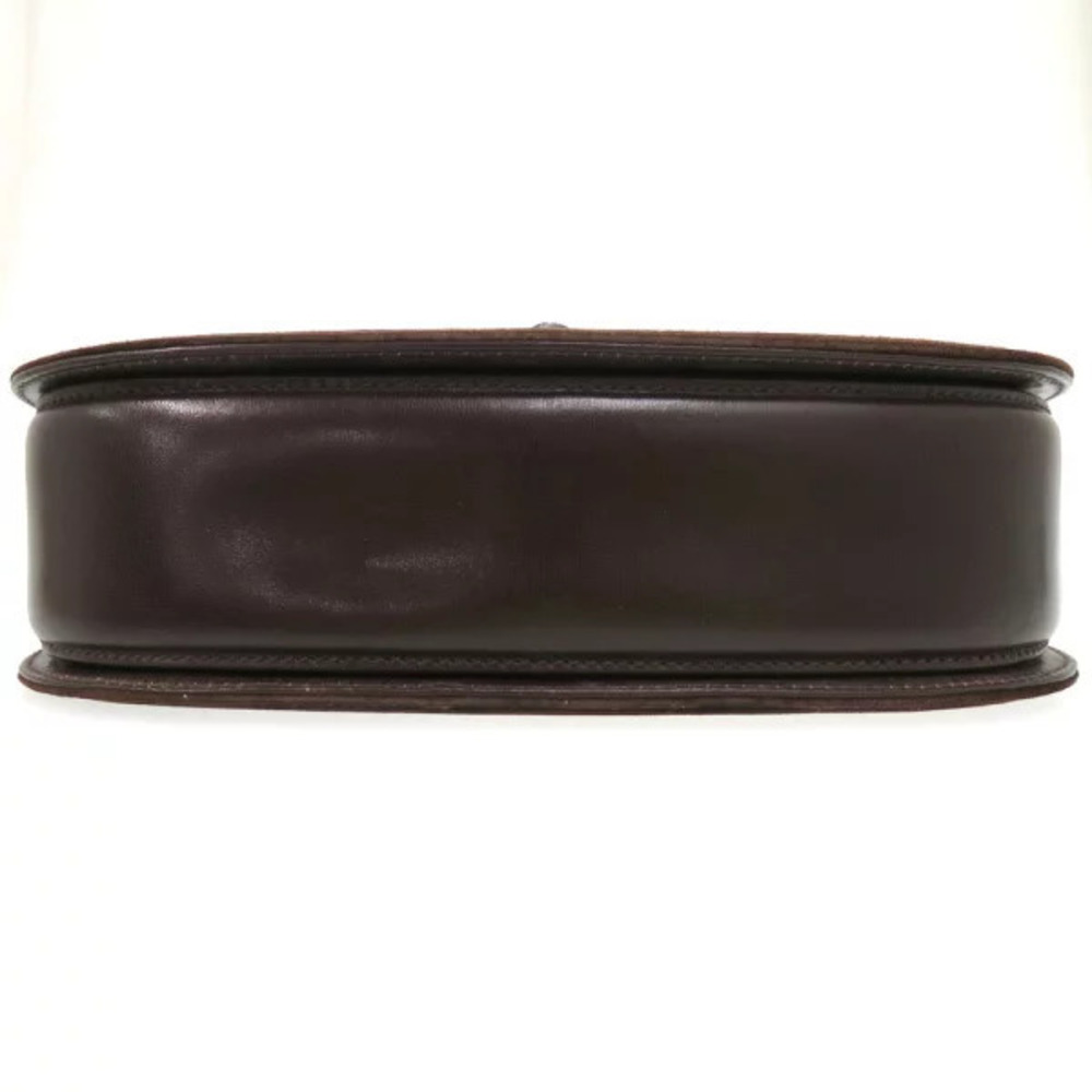 Gucci Bamboo Brown Handbag Turnlock Leather - Picture 4 of 6